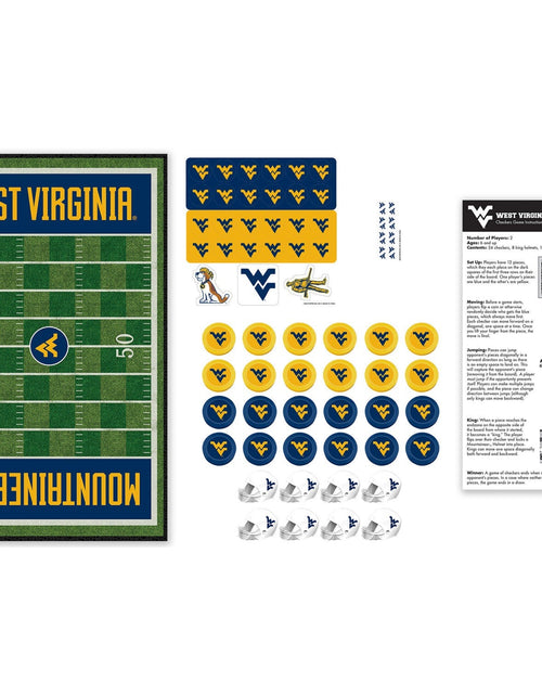 Load image into Gallery viewer, West Virginia Mountaineers Checkers Board Game by MasterPieces Puzzle Company INC
