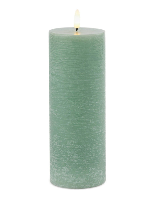 Load image into Gallery viewer, FIA Wick Green Pillar Candle (Set of 2)
