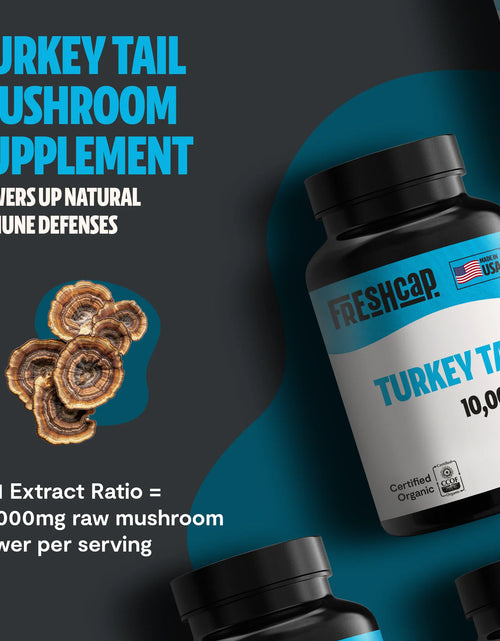 Load image into Gallery viewer, Organic Turkey Tail Mushroom Capsules
