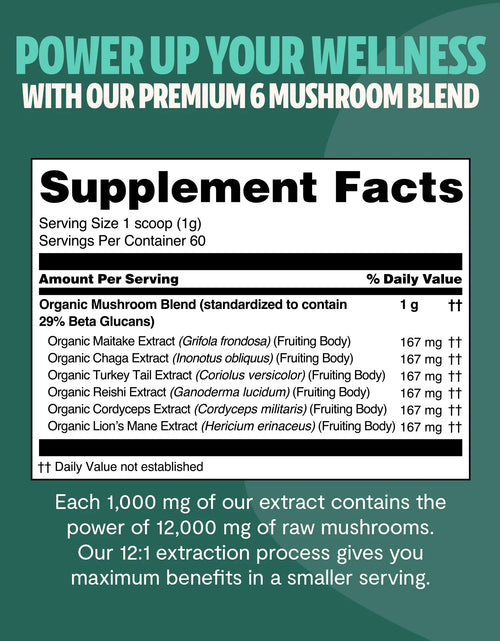 Load image into Gallery viewer, Organic Mushroom Extract Powder Blend
