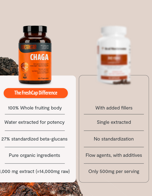 Load image into Gallery viewer, Chaga Mushroom Extract Capsules

