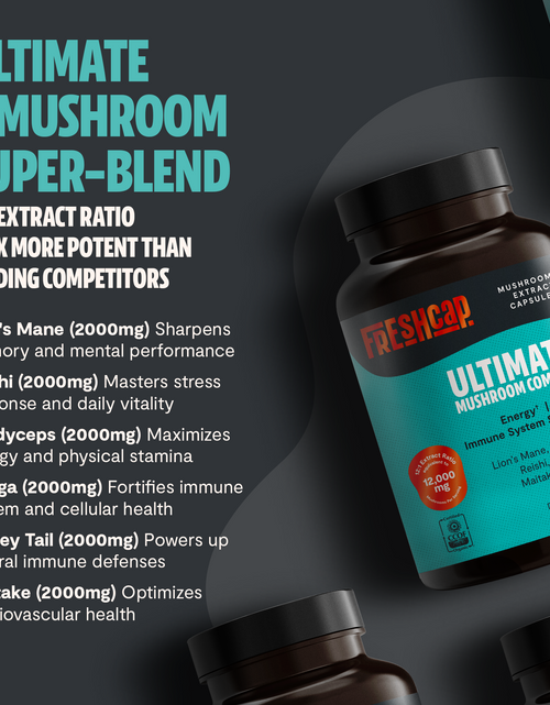 Load image into Gallery viewer, Organic Mushroom Complex Supplement Capsules
