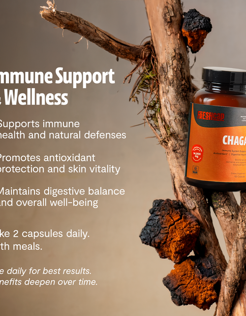 Load image into Gallery viewer, Chaga Mushroom Extract Capsules
