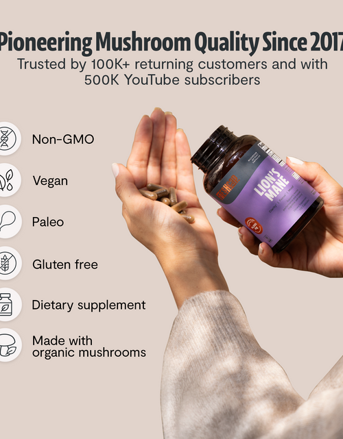 Load image into Gallery viewer, Organic Lion’s Mane Capsules
