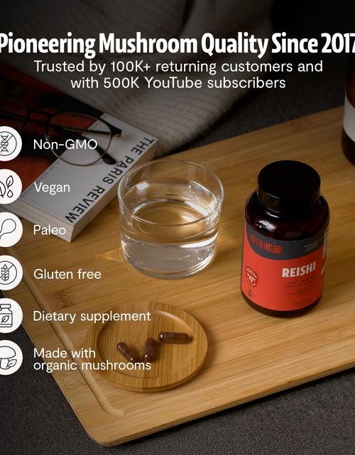 Load image into Gallery viewer, Organic Reishi Mushroom Capsules
