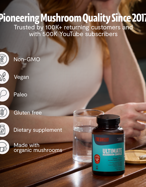 Load image into Gallery viewer, Organic Mushroom Complex Supplement Capsules
