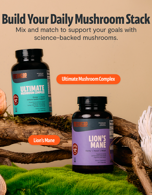 Load image into Gallery viewer, Organic Mushroom Complex Supplement Capsules
