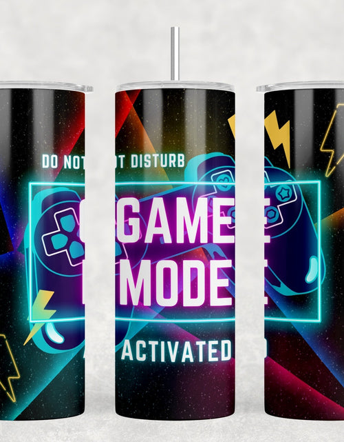 Load image into Gallery viewer, Game Mode Activated|Skinny Tumbler|Optional Bluetooth Speaker| Speaker Color Varies by Rowdy Ridge Co
