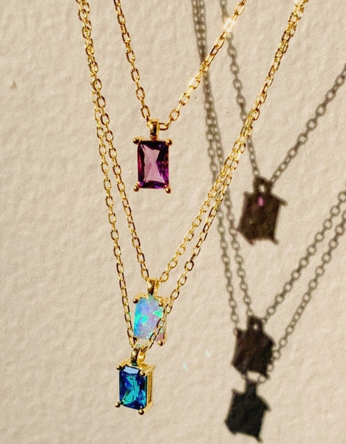 Load image into Gallery viewer, Birthstone Necklace - February by Little Sky Stone
