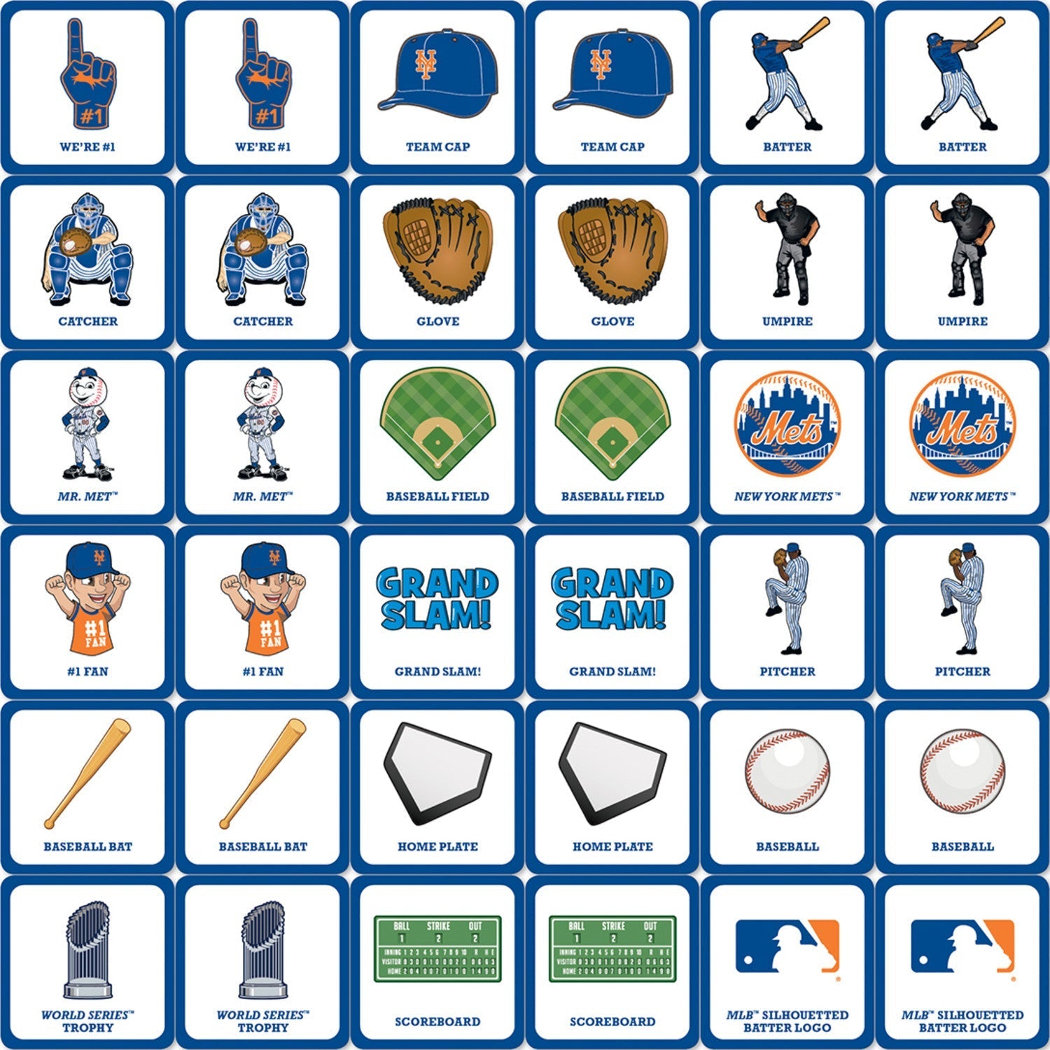New York Mets Matching Game by MasterPieces Puzzle Company INC