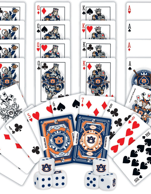 Load image into Gallery viewer, Auburn Tigers - 2-Pack Playing Cards &amp; Dice Set by MasterPieces Puzzle Company INC
