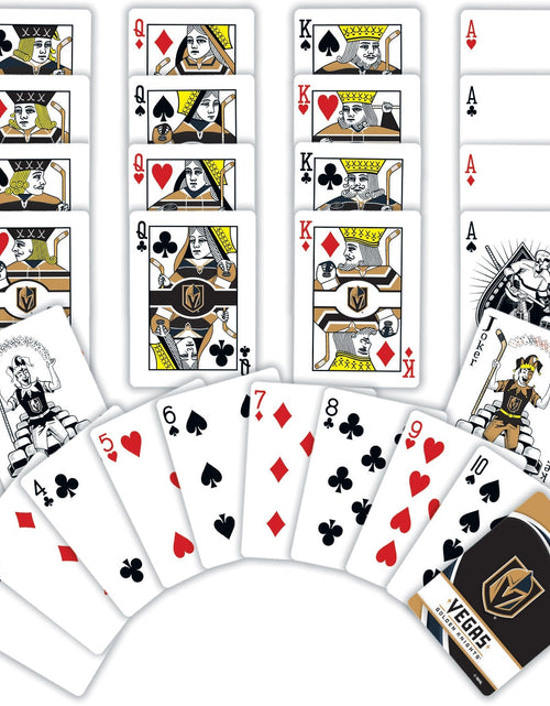 Load image into Gallery viewer, Las Vegas Golden Knights Playing Cards - 54 Card Deck by MasterPieces Puzzle Company INC
