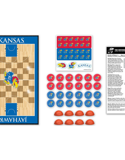 Load image into Gallery viewer, Kansas Jayhawks Checkers Board Game by MasterPieces Puzzle Company INC
