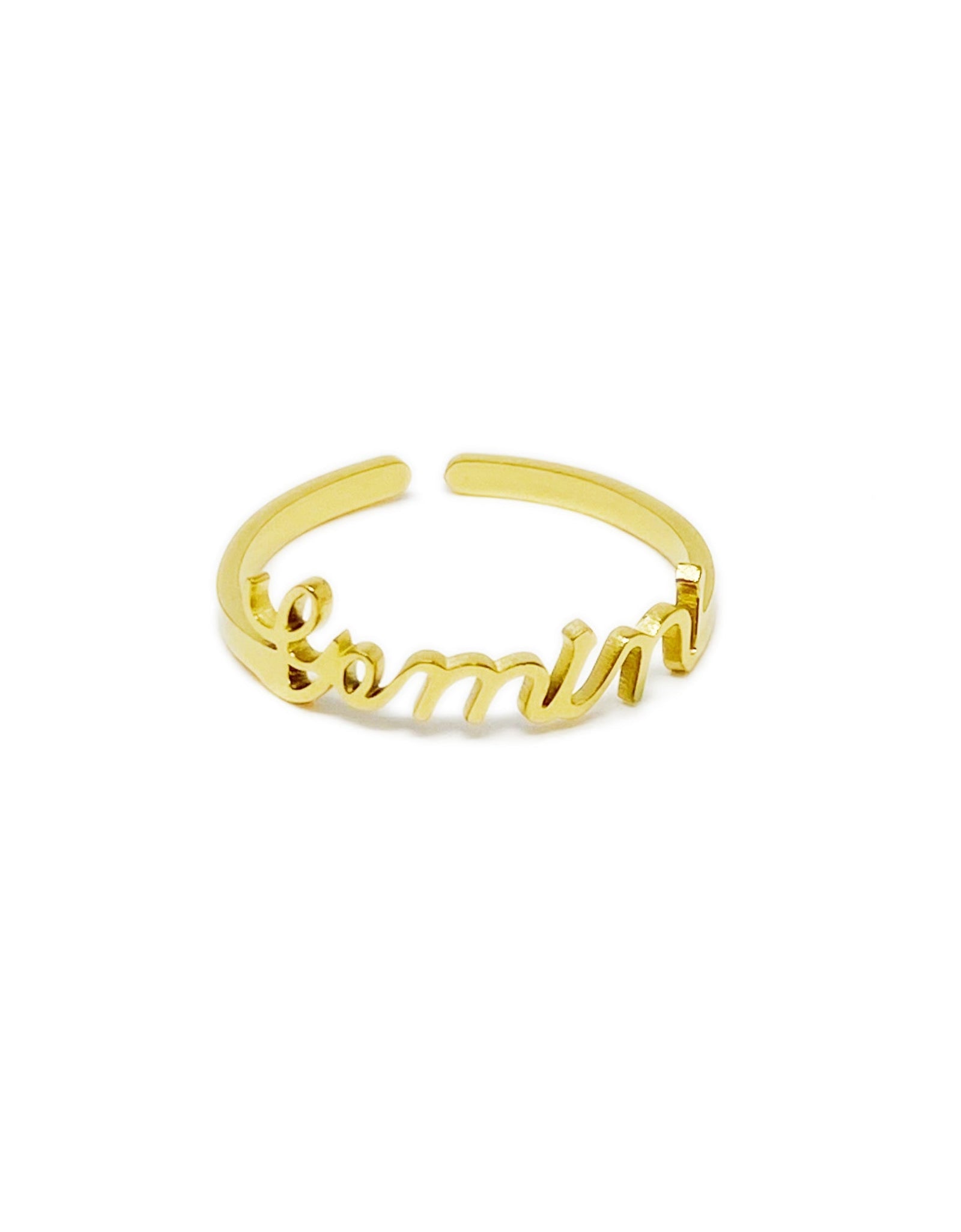 Scripted Zodiac Ring by Ellisonyoung.com