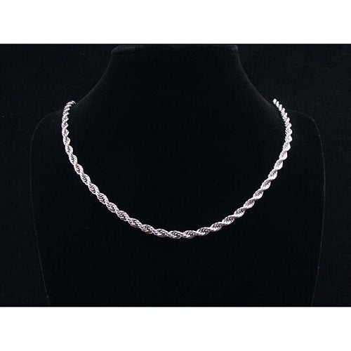 Load image into Gallery viewer, RMZ GOLD NYC 14K White Gold 2MM Rope Chain 24" unisex

