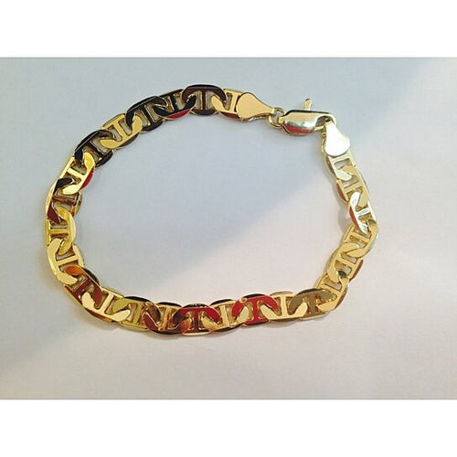 Load image into Gallery viewer, RMZ GOLD NYC 14K Gold Mariner Link Bracelet 8" unisex 14K Gold
