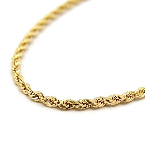 Load image into Gallery viewer, RMZ GOLD NYC Italian Gold Rope Anklet 10''
