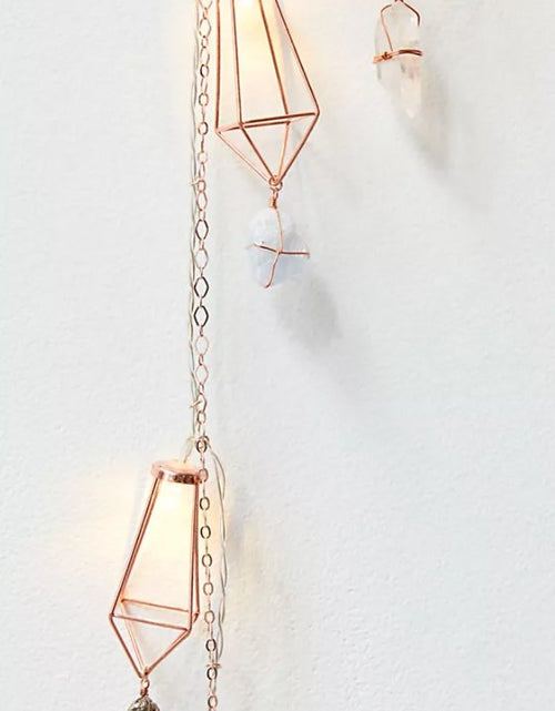 Load image into Gallery viewer, Geometric Rainbow Healing String Light Crystal Garland by Ariana Ost
