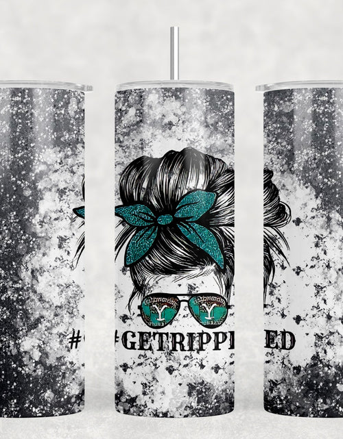 Load image into Gallery viewer, Get Ripped|Skinny Tumbler|Optional Bluetooth Speaker| Speaker Color Varies by Rowdy Ridge Co
