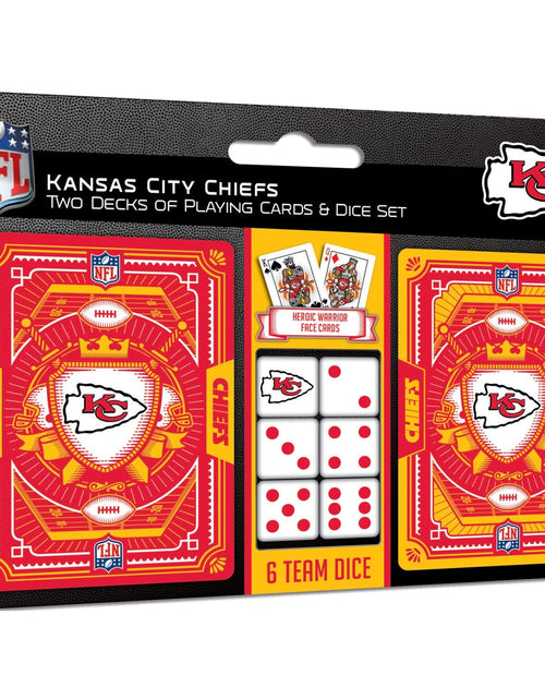 Load image into Gallery viewer, Kansas City Chiefs - 2-Pack Playing Cards &amp; Dice Set by MasterPieces Puzzle Company INC
