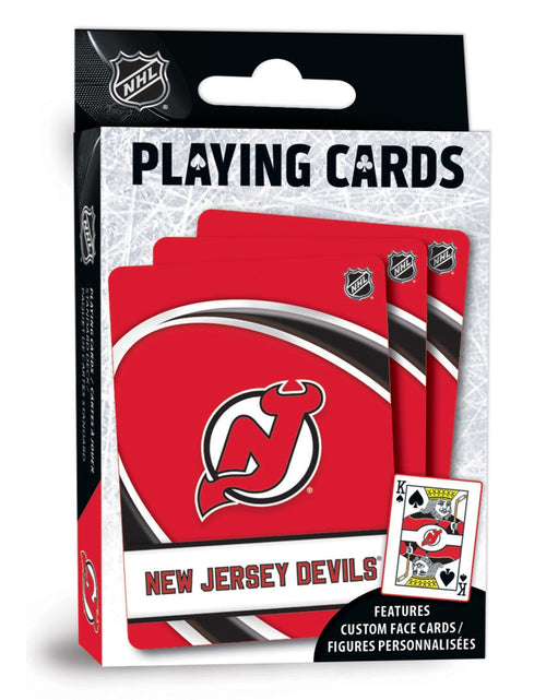 Load image into Gallery viewer, New Jersey Devils Playing Cards - 54 Card Deck by MasterPieces Puzzle Company INC
