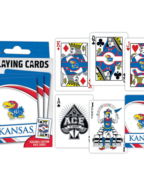 Load image into Gallery viewer, Kansas Jayhawks Playing Cards - 54 Card Deck by MasterPieces Puzzle Company INC
