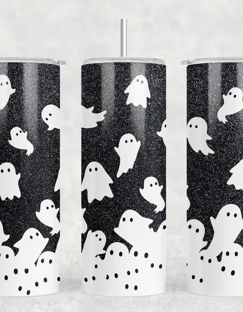 Load image into Gallery viewer, Ghosts - 20 oz Steel Skinny Tumbler - Optional Blue Tooth Speaker - Speaker Color will Vary by Rowdy Ridge Co
