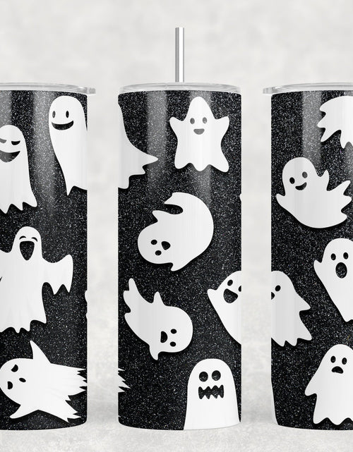 Load image into Gallery viewer, Ghosts - 20 oz Steel Skinny Tumbler - Optional Blue Tooth Speaker - Speaker Color will Vary by Rowdy Ridge Co
