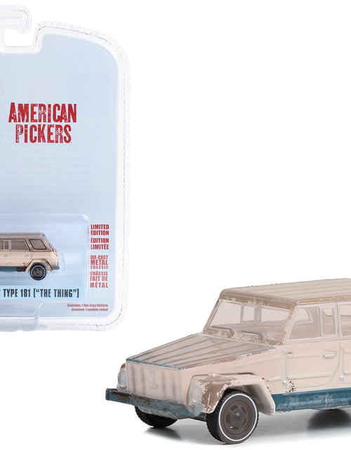 Load image into Gallery viewer, 1974 Volkswagen Thing (Type 181) Beige (Weathered) "American Pickers" (2010-Current) TV Series "Hollywood Series" Release 39 1/64 Diecast Model Car by Greenlight
