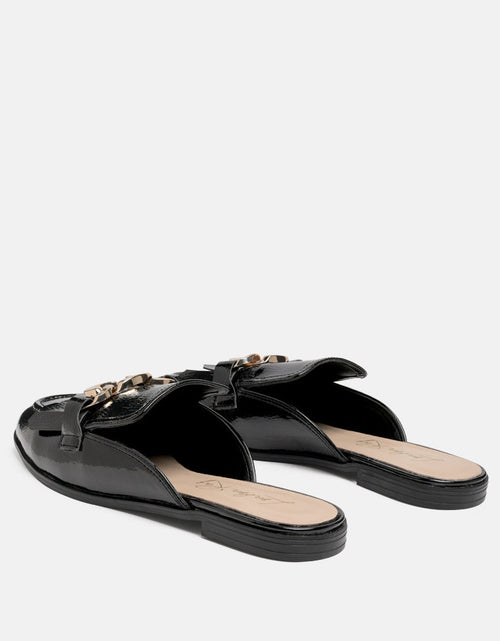 Load image into Gallery viewer, gladioli metal buckled fringe detail mules by London Rag
