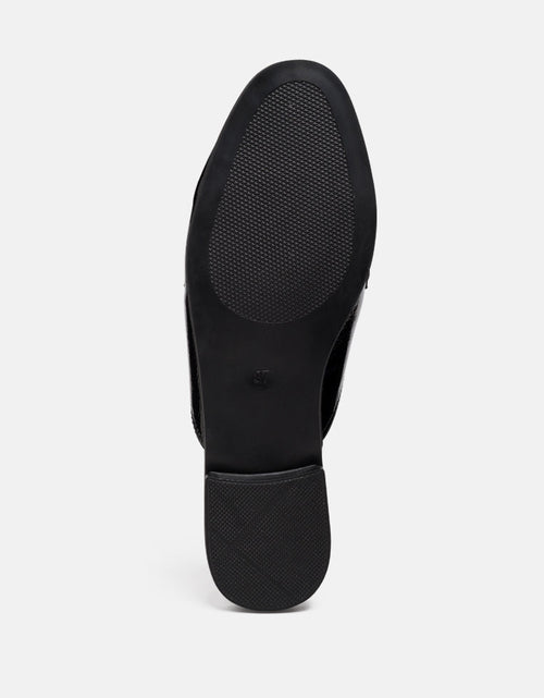 Load image into Gallery viewer, gladioli metal buckled fringe detail mules by London Rag
