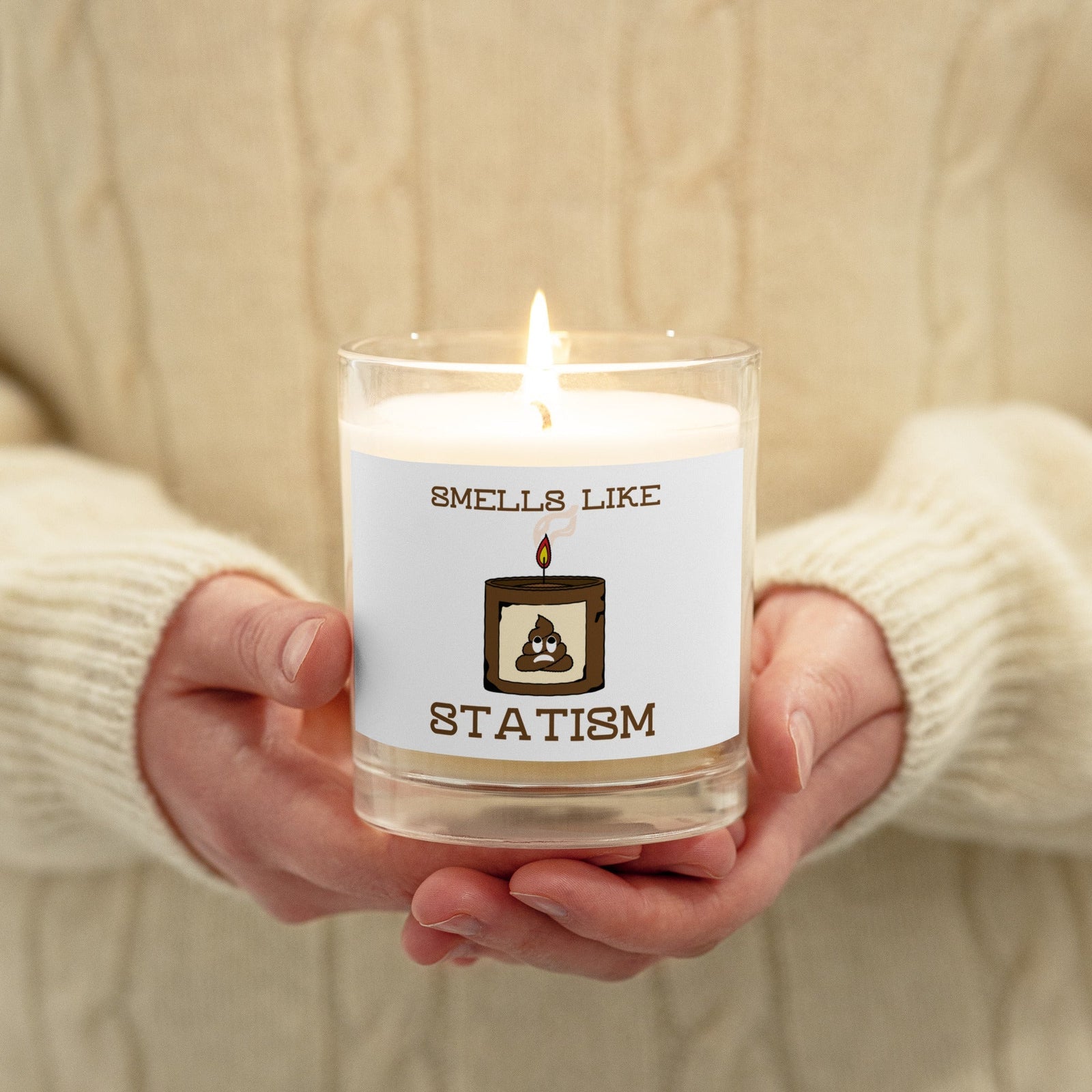 Smells like Statism Glass jar soy wax candle by Proud Libertarian