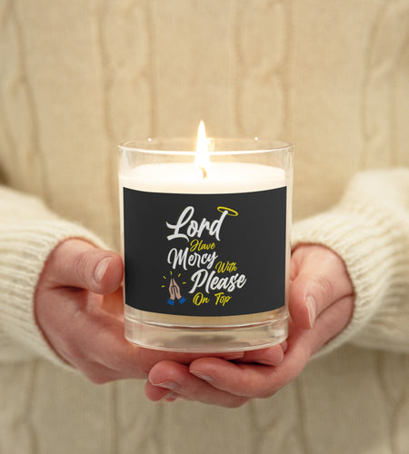 Lord have Mercy with Please on Top Candle by Proud Libertarian