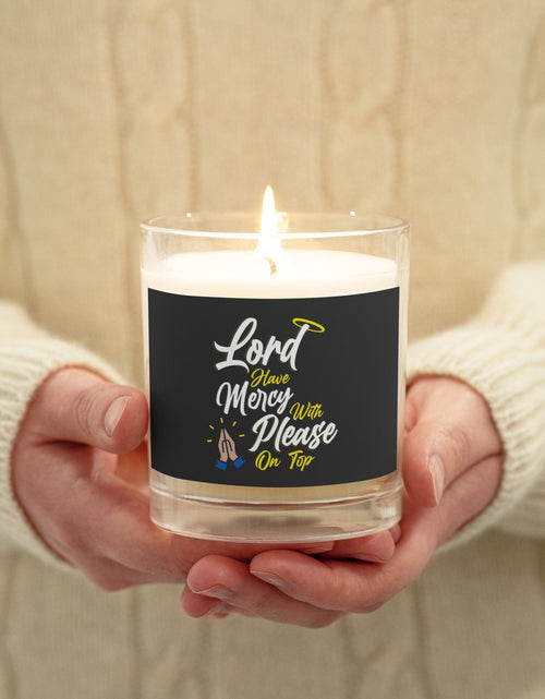 Load image into Gallery viewer, Lord have Mercy with Please on Top Candle by Proud Libertarian
