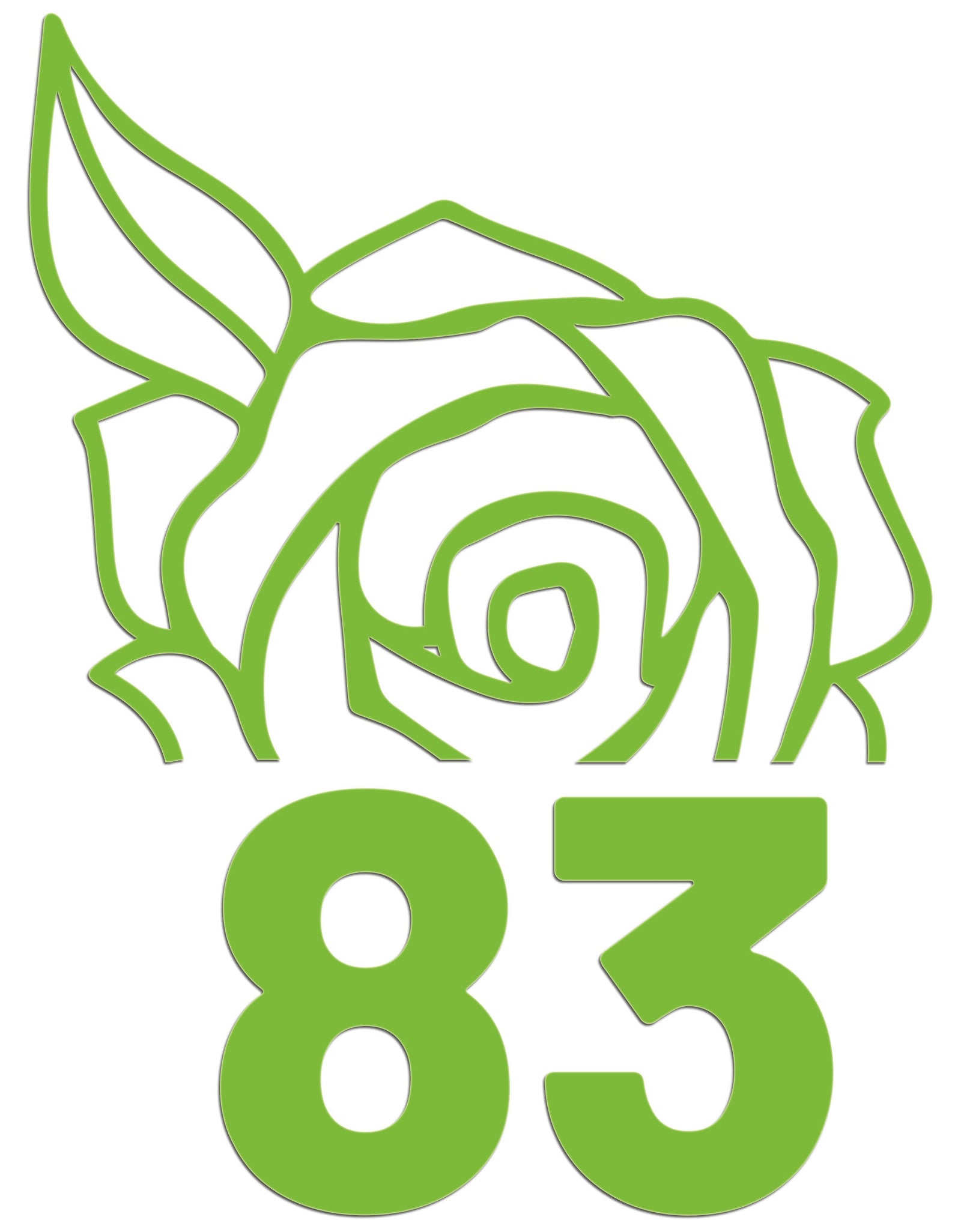 Wheelie Bin Caddy Recycle Home Decor Rose House Number Sticker Label by WinsterCreations™ Official Store
