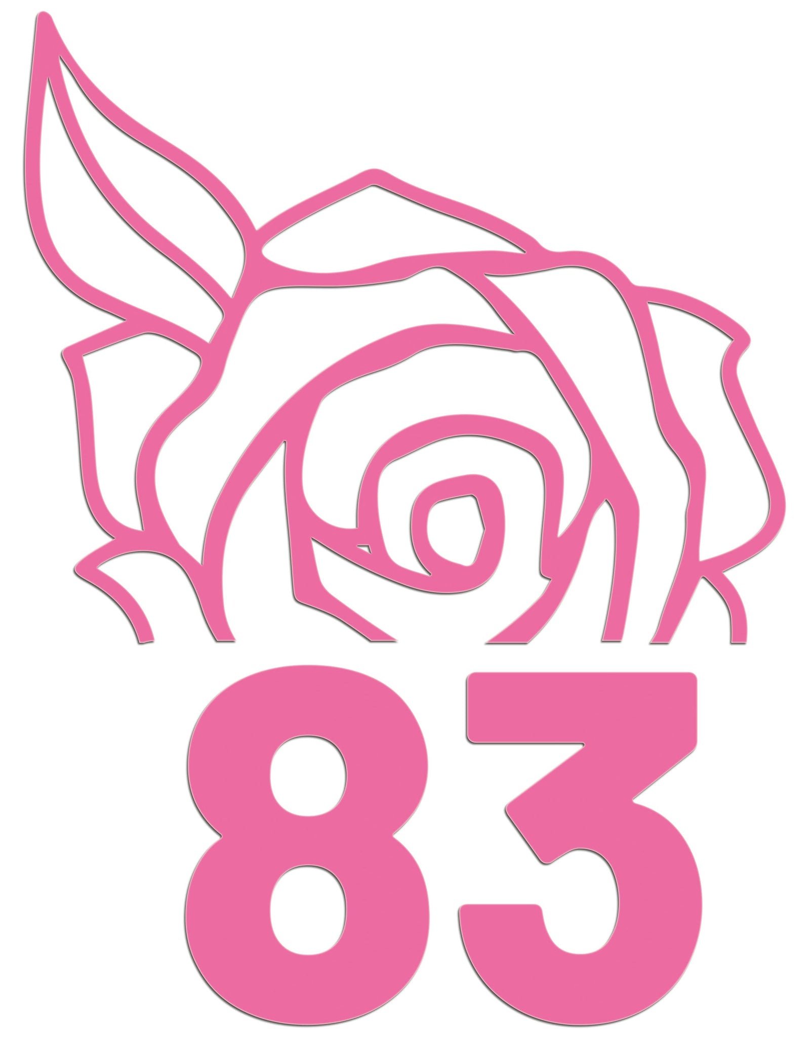 Wheelie Bin Caddy Recycle Home Decor Rose House Number Sticker Label by WinsterCreations™ Official Store