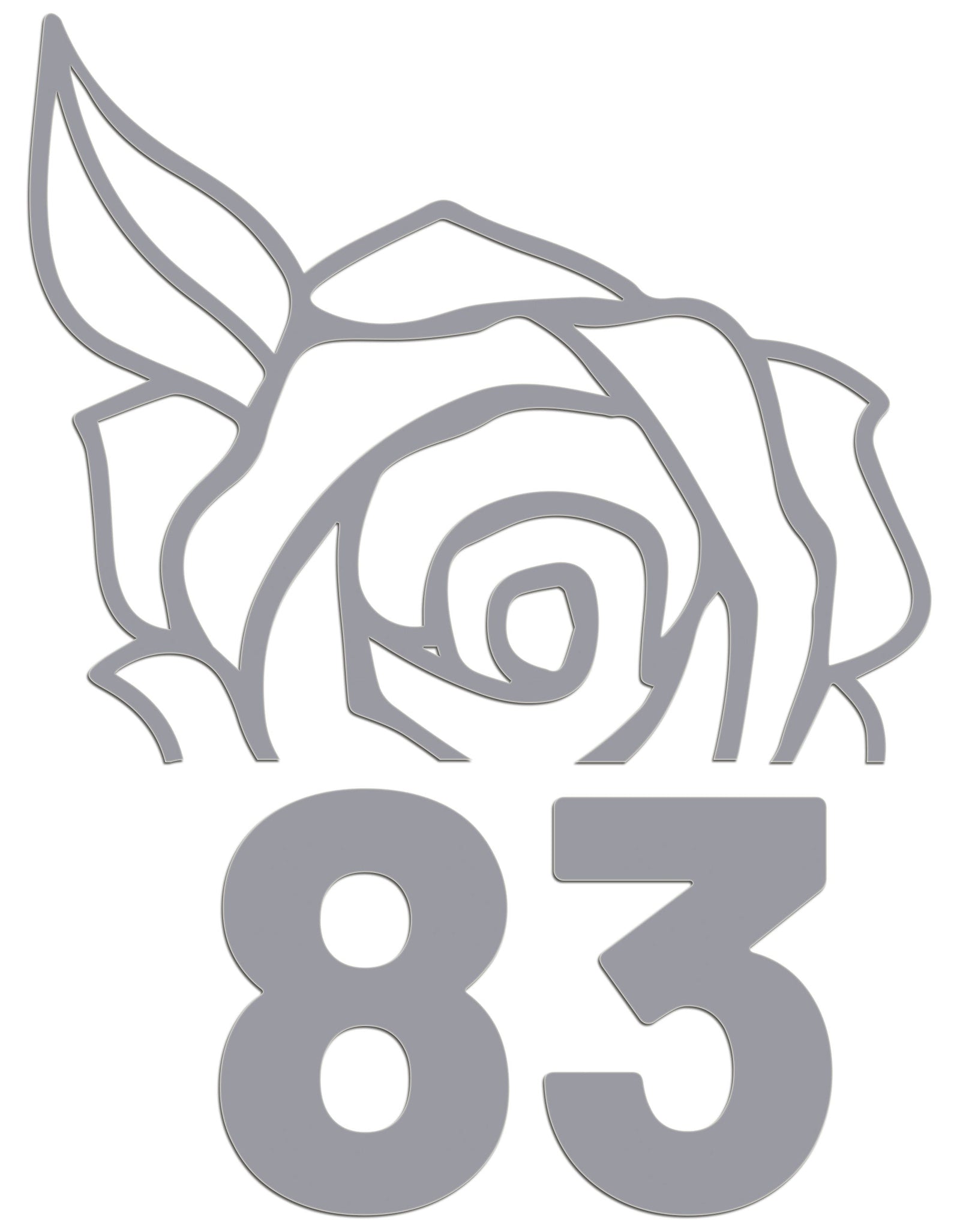 Wheelie Bin Caddy Recycle Home Decor Rose House Number Sticker Label by WinsterCreations™ Official Store