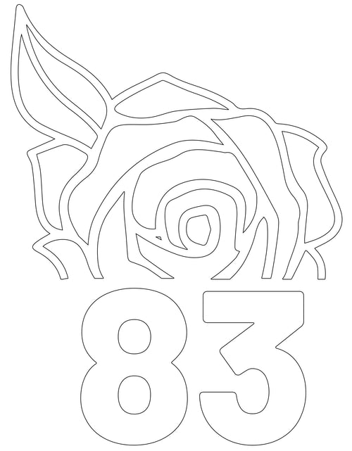 Load image into Gallery viewer, Wheelie Bin Caddy Recycle Home Decor Rose House Number Sticker Label by WinsterCreations™ Official Store
