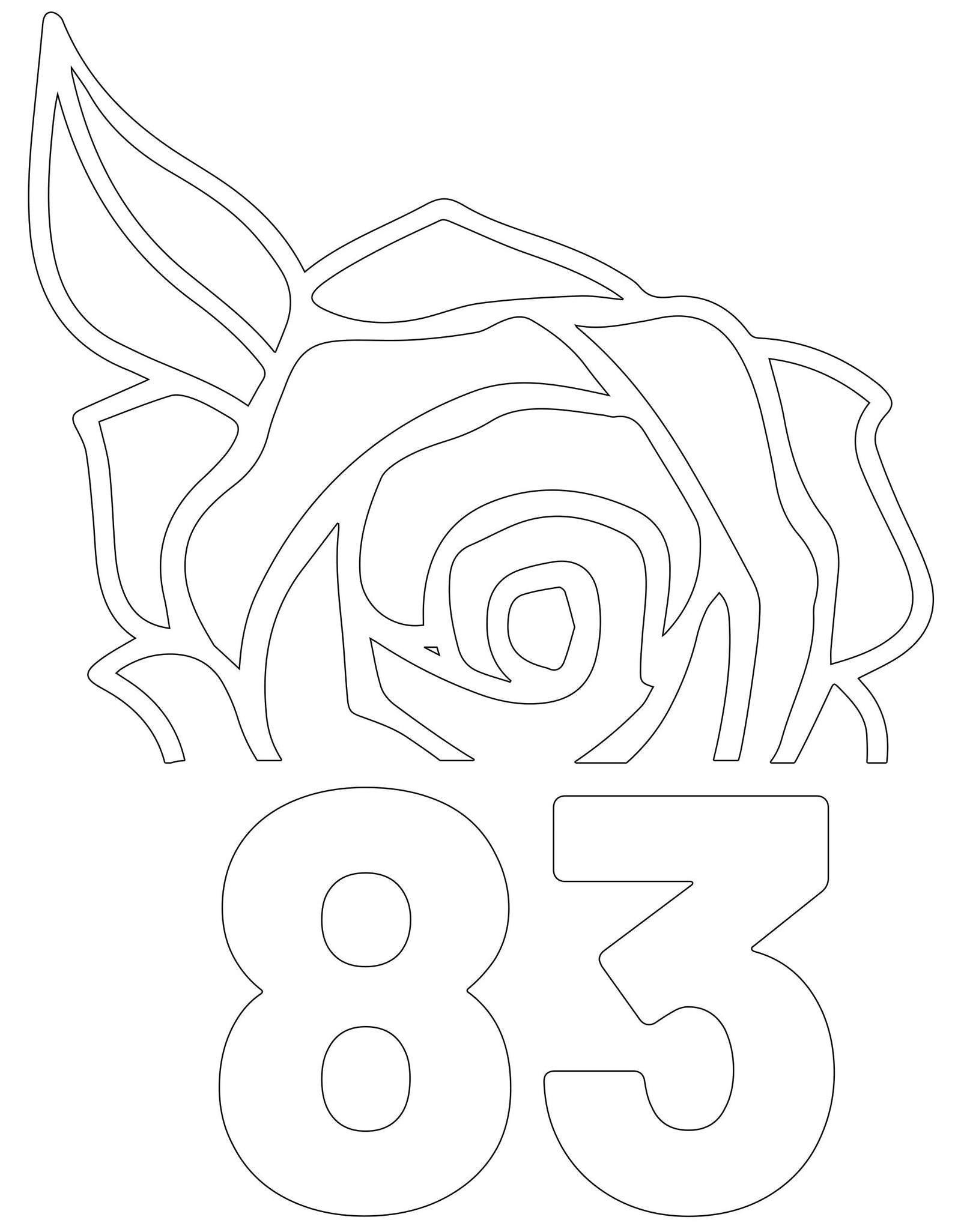 Wheelie Bin Caddy Recycle Home Decor Rose House Number Sticker Label by WinsterCreations™ Official Store