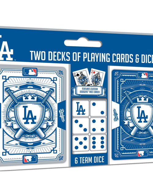 Load image into Gallery viewer, Los Angeles Dodgers - 2-Pack Playing Cards &amp; Dice Set by MasterPieces Puzzle Company INC
