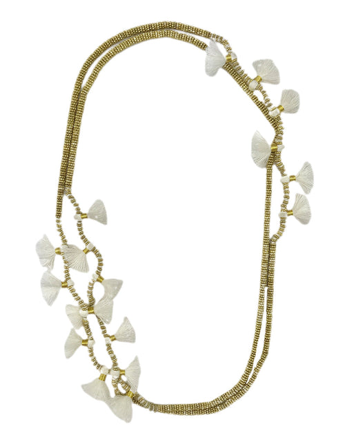 Load image into Gallery viewer, Krisha Tassel Necklace by SLATE + SALT
