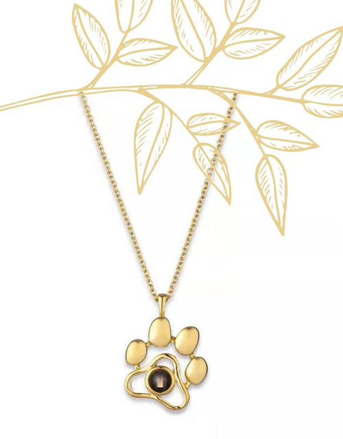 Load image into Gallery viewer, Custom Pet Photo Paw Necklace by PetWithMe
