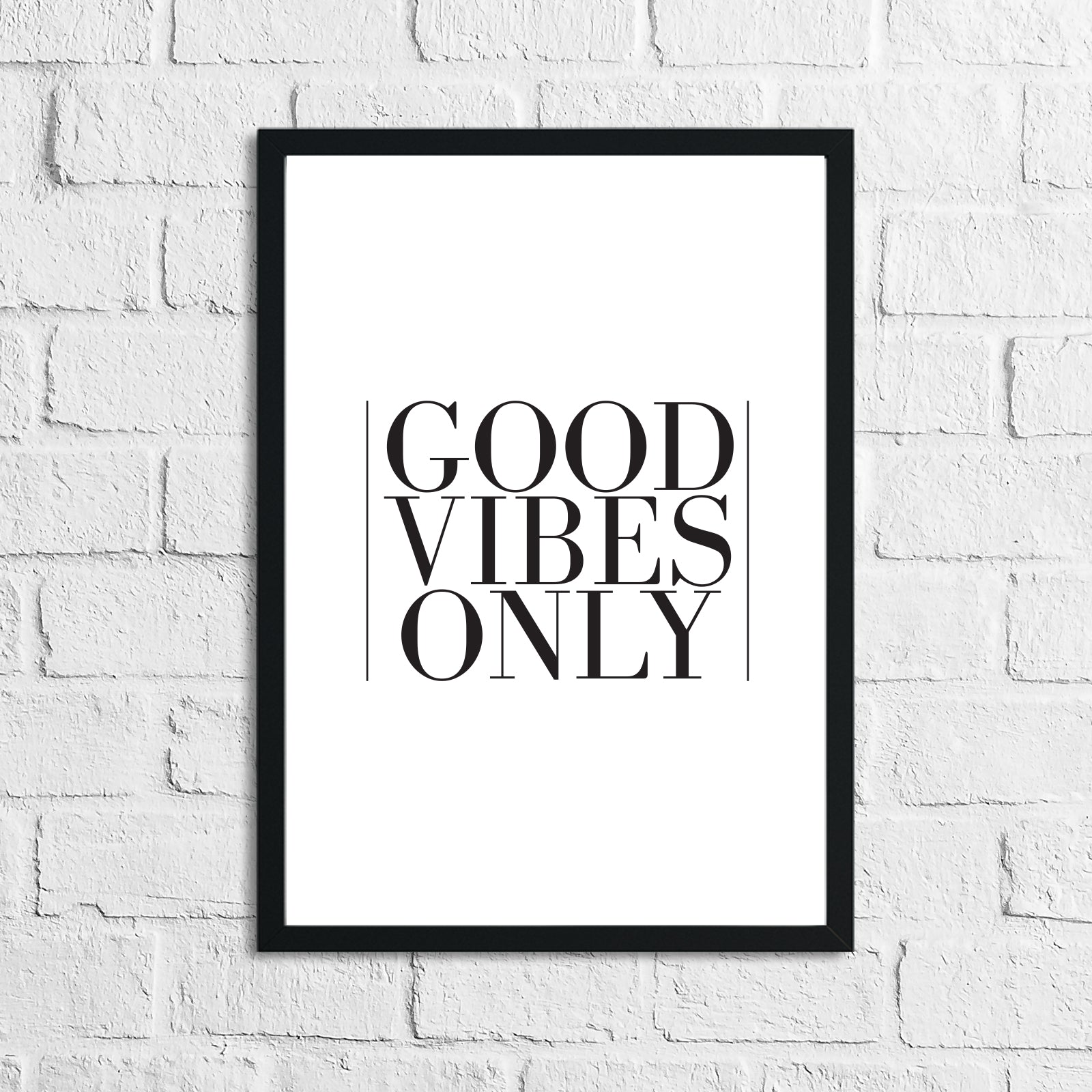 Good Vibes Only Home Simple Home Wall Decor Print by WinsterCreations™ Official Store