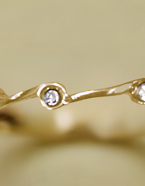 Load image into Gallery viewer, Diamond Crystal Birthstone Stacker Ring by The Urban Charm
