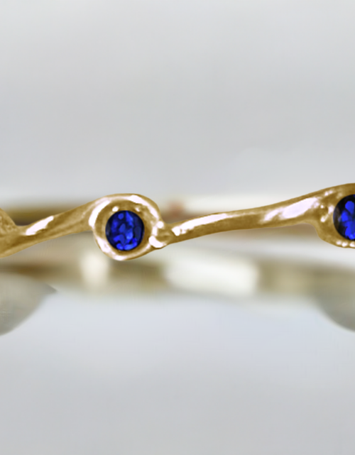 Load image into Gallery viewer, Sapphire Birthstone Stacker Ring by The Urban Charm
