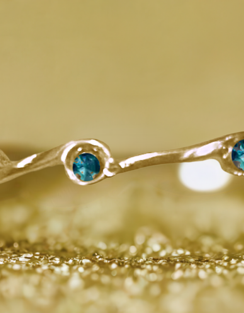 Load image into Gallery viewer, Zircon Birthstone Stacker Ring by The Urban Charm
