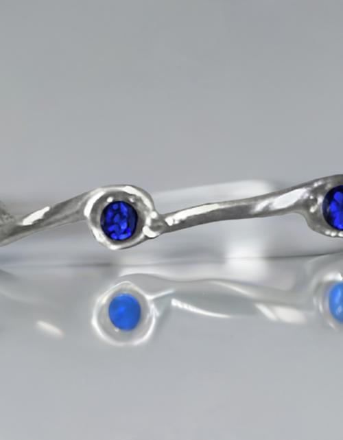 Load image into Gallery viewer, Sapphire Birthstone Stacker Ring by The Urban Charm
