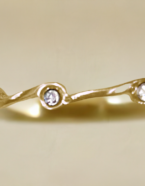 Load image into Gallery viewer, Diamond Crystal Birthstone Stacker Ring by The Urban Charm
