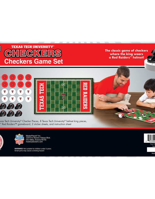 Load image into Gallery viewer, Texas Tech Red Raiders Checkers Board Game by MasterPieces Puzzle Company INC
