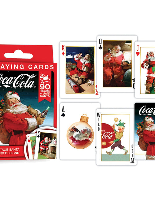Load image into Gallery viewer, Coca-Cola Vintage Santa Playing Cards - 54 Card Deck by MasterPieces Puzzle Company INC
